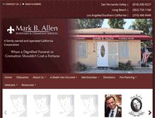 Tablet Screenshot of markballenmortuary.com